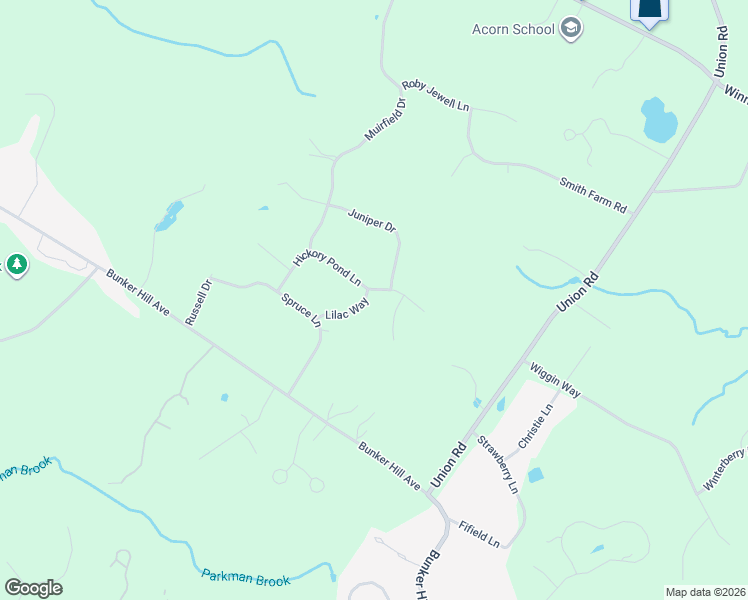 map of restaurants, bars, coffee shops, grocery stores, and more near 16 Hickory Pond Lane in Stratham