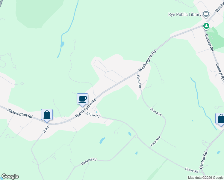 map of restaurants, bars, coffee shops, grocery stores, and more near 850 Washington Road in Rye