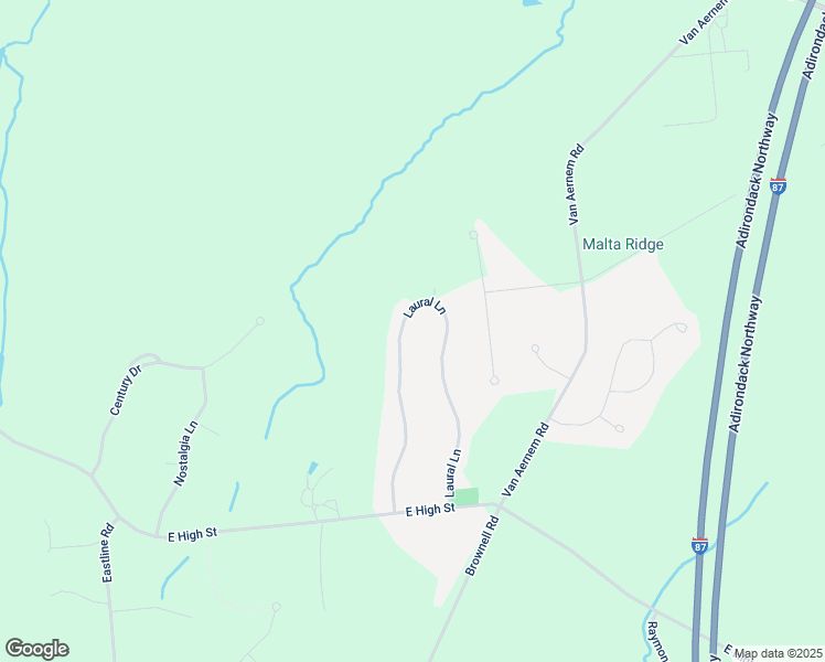 map of restaurants, bars, coffee shops, grocery stores, and more near 1103 Laural Lane in Ballston Spa