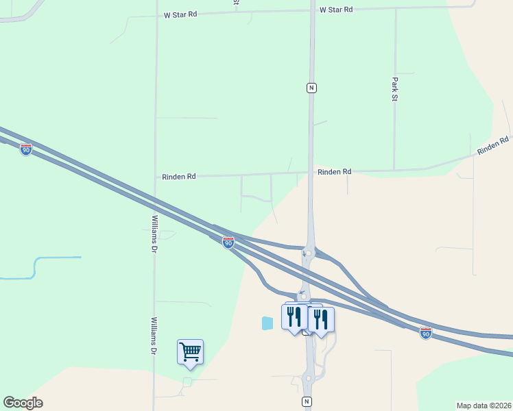 map of restaurants, bars, coffee shops, grocery stores, and more near 2547 Midway Drive in Stoughton