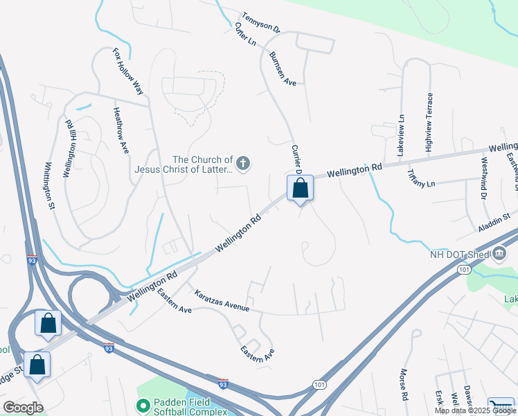 map of restaurants, bars, coffee shops, grocery stores, and more near 941 Wellington Road in Manchester