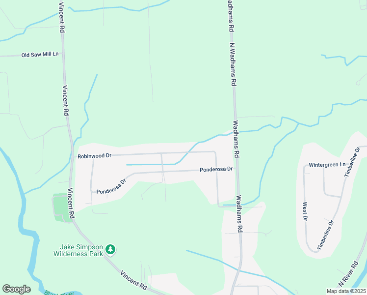 map of restaurants, bars, coffee shops, grocery stores, and more near 5260 Robinwood Drive in North Street