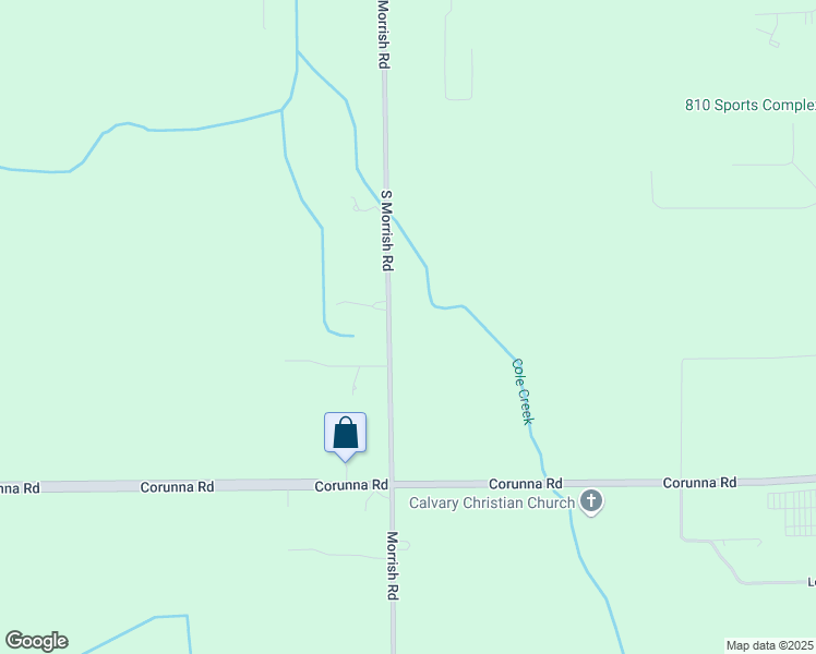map of restaurants, bars, coffee shops, grocery stores, and more near 1357 South Morrish Road in Flint