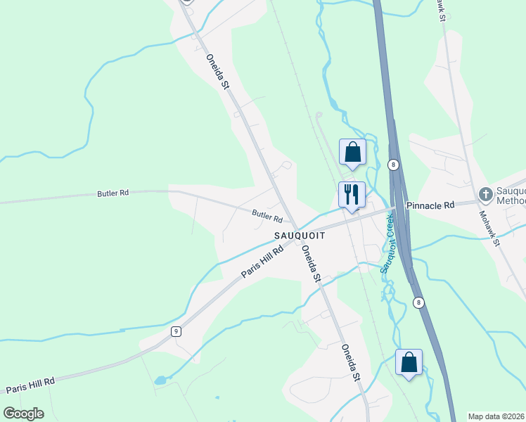 map of restaurants, bars, coffee shops, grocery stores, and more near 9446 Butler Rd in Paris