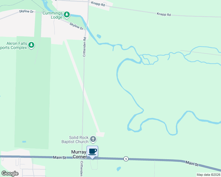 map of restaurants, bars, coffee shops, grocery stores, and more near 13736 Main Road in Akron