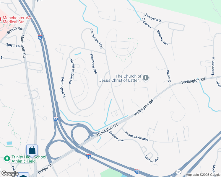 map of restaurants, bars, coffee shops, grocery stores, and more near in Manchester