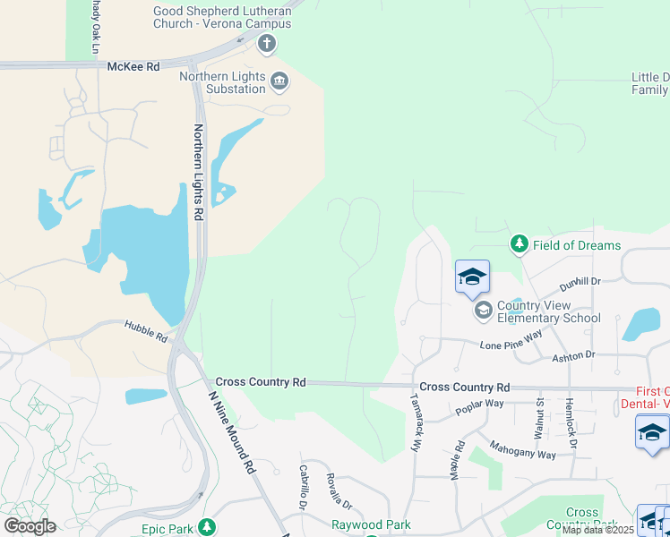 map of restaurants, bars, coffee shops, grocery stores, and more near 2767 Cross Country Circle in Verona