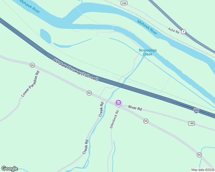 map of restaurants, bars, coffee shops, grocery stores, and more near 129 Depot Road in Little Falls