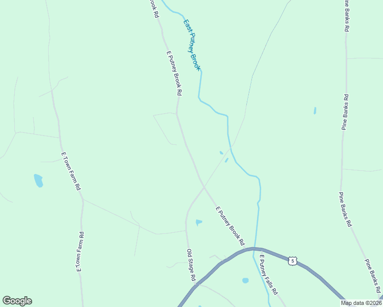 map of restaurants, bars, coffee shops, grocery stores, and more near 96 East Putney Brook Road in Putney
