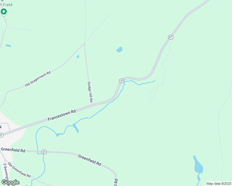 map of restaurants, bars, coffee shops, grocery stores, and more near 186 Francestown Road in Bennington