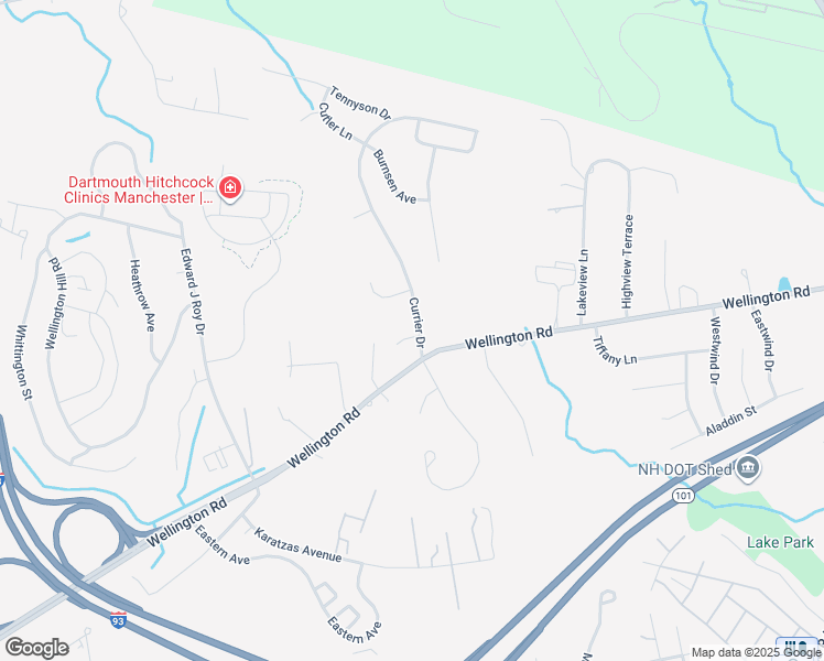 map of restaurants, bars, coffee shops, grocery stores, and more near 8 Sky Meadow Way in Manchester