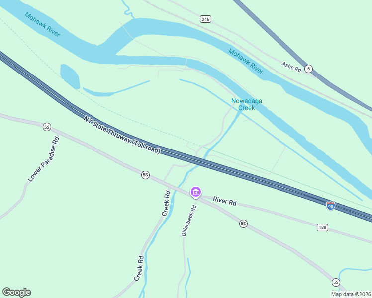 map of restaurants, bars, coffee shops, grocery stores, and more near 179 Depot Road in Little Falls