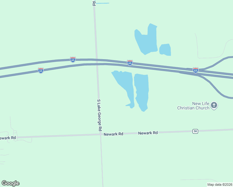 map of restaurants, bars, coffee shops, grocery stores, and more near 1881 South Lake George Road in Attica