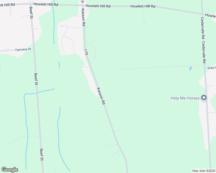 map of restaurants, bars, coffee shops, grocery stores, and more near 4930 Kasson Road in Syracuse