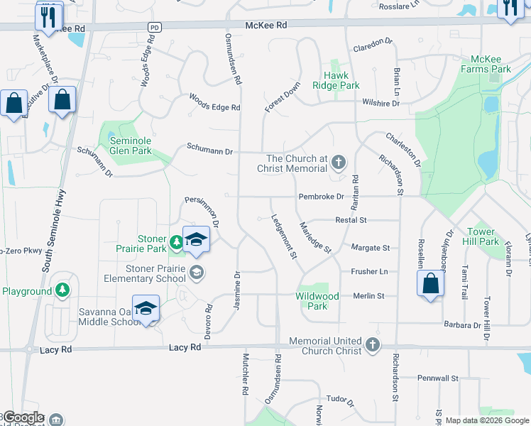 map of restaurants, bars, coffee shops, grocery stores, and more near 5816 Ledgemont Court in Fitchburg
