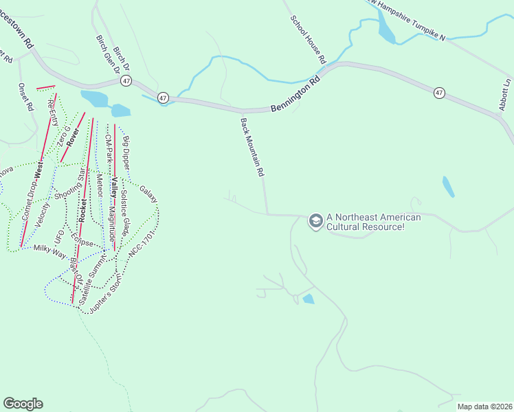 map of restaurants, bars, coffee shops, grocery stores, and more near 19-29 Back Mountain Road in Francestown