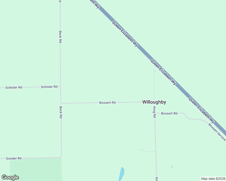 map of restaurants, bars, coffee shops, grocery stores, and more near 5801 Bossert Road in Niagara Falls