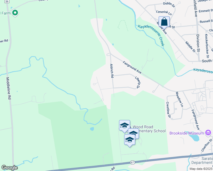 map of restaurants, bars, coffee shops, grocery stores, and more near 110 Independence Drive in Ballston Spa