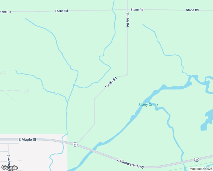 map of restaurants, bars, coffee shops, grocery stores, and more near 1215 Struble Road in Muir