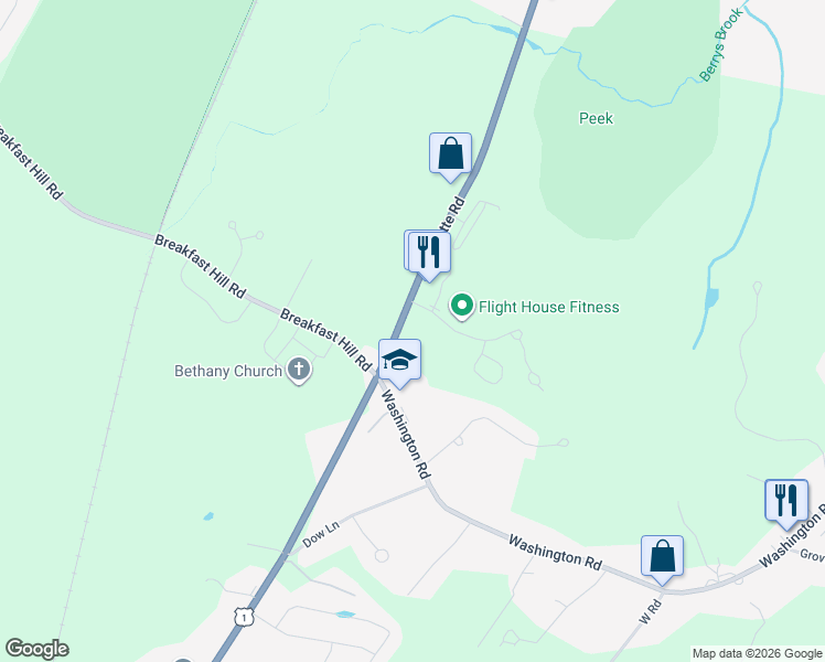 map of restaurants, bars, coffee shops, grocery stores, and more near 200 Lafayette Road in Rye