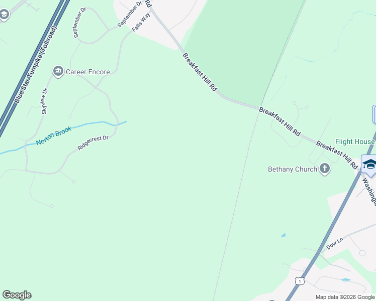 map of restaurants, bars, coffee shops, grocery stores, and more near 340 Breakfast Hill Road in Greenland