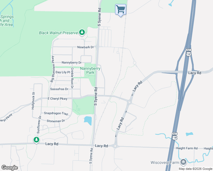 map of restaurants, bars, coffee shops, grocery stores, and more near 2816 No Oaks Ridge in Fitchburg
