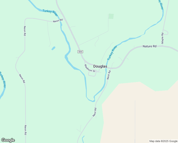 map of restaurants, bars, coffee shops, grocery stores, and more near Adams Street in Fayette County