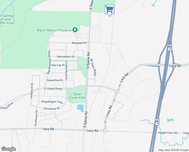 map of restaurants, bars, coffee shops, grocery stores, and more near 2816 South Syene Road in Fitchburg