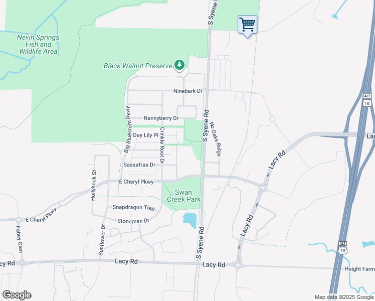 map of restaurants, bars, coffee shops, grocery stores, and more near 5165 Nannyberry Drive in Fitchburg