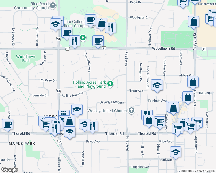 113 Rolling Acres Drive, Welland ON Walk Score