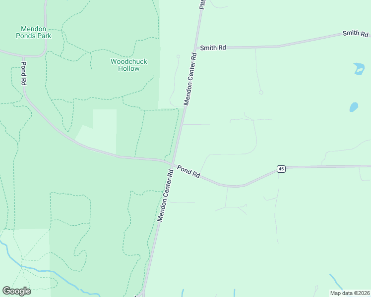 map of restaurants, bars, coffee shops, grocery stores, and more near 1100 Mendon Center Road in Honeoye Falls