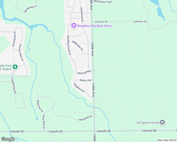 map of restaurants, bars, coffee shops, grocery stores, and more near 13250 144th Avenue in Grand Haven