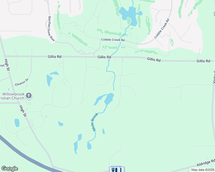 map of restaurants, bars, coffee shops, grocery stores, and more near 6977 Hackney Circle in Victor