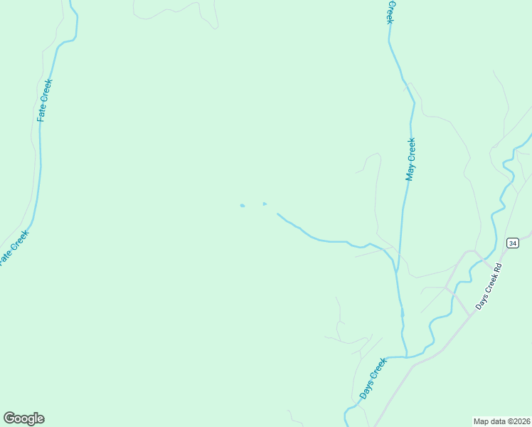 map of restaurants, bars, coffee shops, grocery stores, and more near 252 May Creek Road in Days Creek