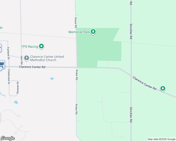 map of restaurants, bars, coffee shops, grocery stores, and more near 10025 Clarence Center Road in Clarence