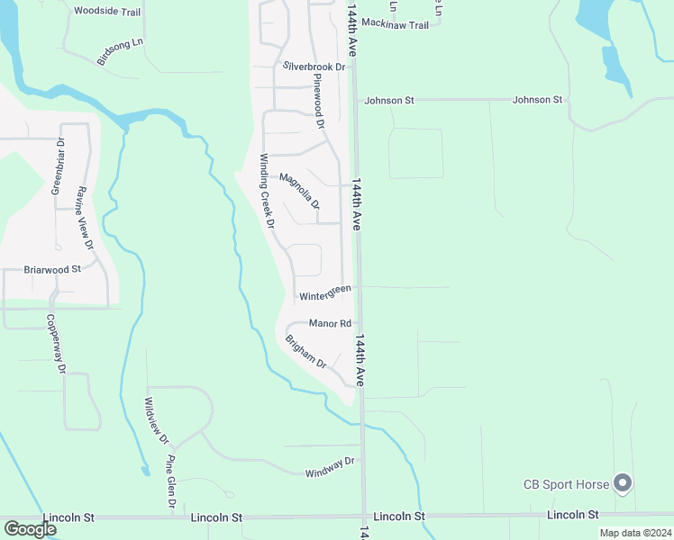 map of restaurants, bars, coffee shops, grocery stores, and more near 13321 Pinewood Drive in Grand Haven