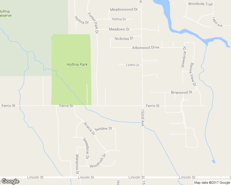 map of restaurants, bars, coffee shops, grocery stores, and more near 15351 Ferris Street in Grand Haven