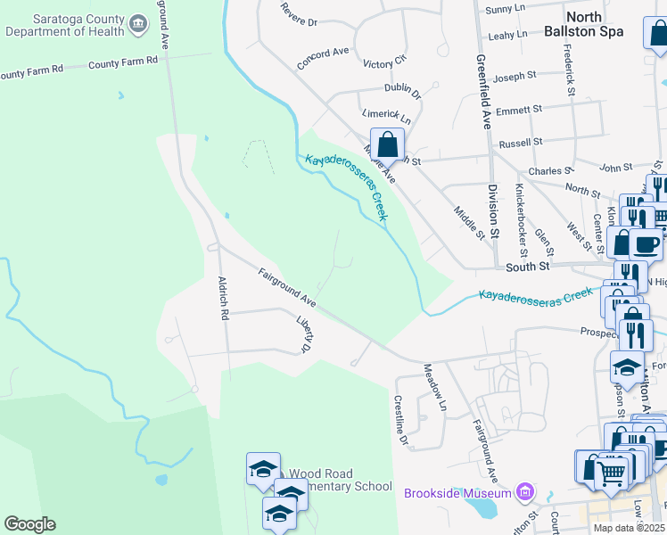 map of restaurants, bars, coffee shops, grocery stores, and more near 5 Lilith Fair in Ballston Spa