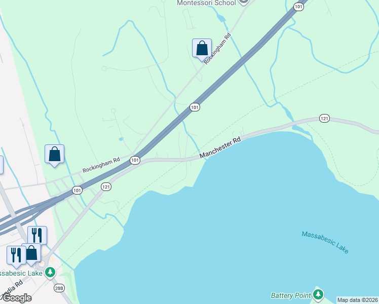 map of restaurants, bars, coffee shops, grocery stores, and more near 12 Cottage Avenue in Auburn