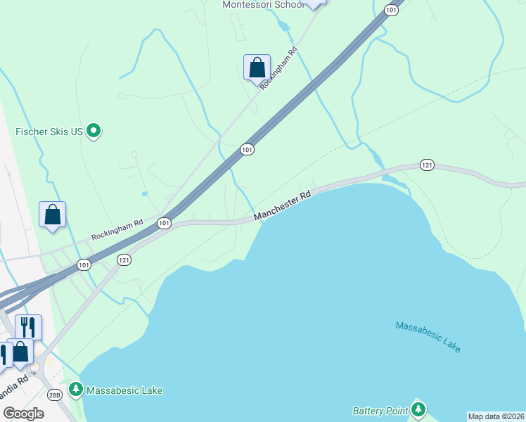 map of restaurants, bars, coffee shops, grocery stores, and more near 408 Manchester Road in Auburn