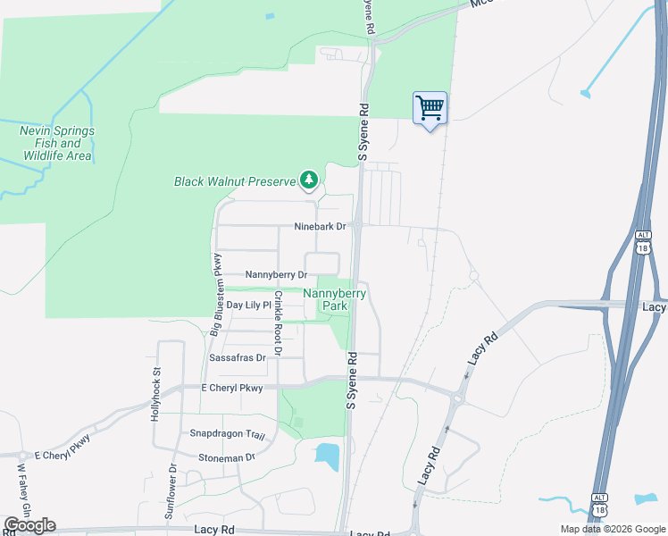 map of restaurants, bars, coffee shops, grocery stores, and more near 5160 Nannyberry Drive in Fitchburg