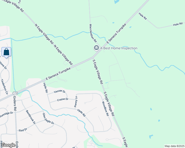 map of restaurants, bars, coffee shops, grocery stores, and more near 4973 South Eagle Village Road in Manlius