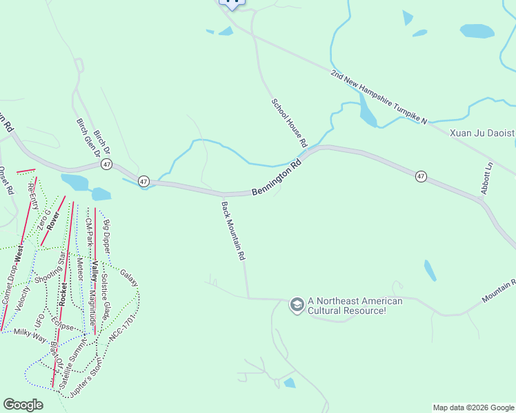 map of restaurants, bars, coffee shops, grocery stores, and more near 1481 Bennington Road in Francestown