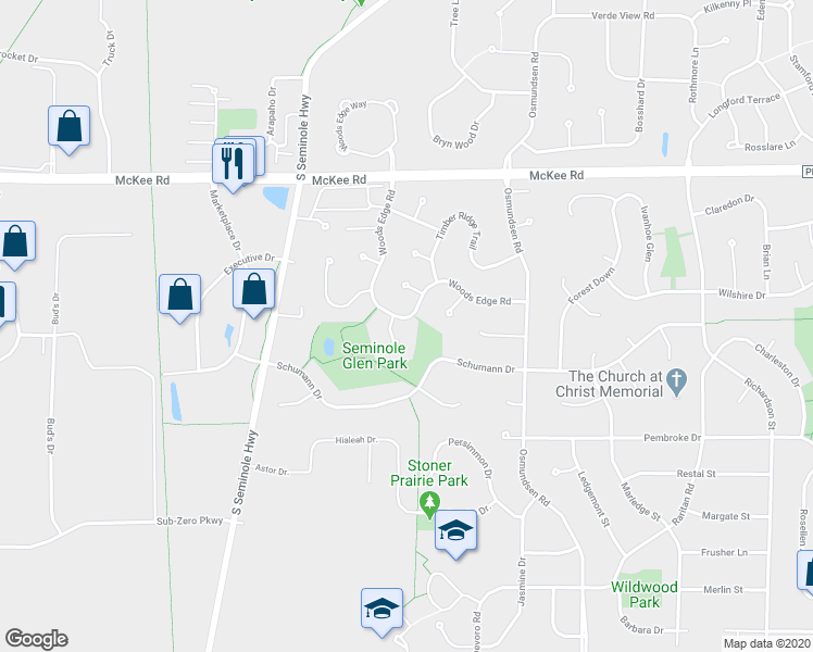 map of restaurants, bars, coffee shops, grocery stores, and more near 5891 Woods Edge Road in Fitchburg