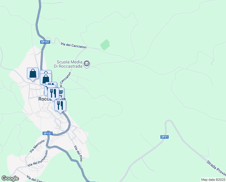 map of restaurants, bars, coffee shops, grocery stores, and more near in Province of Grosseto