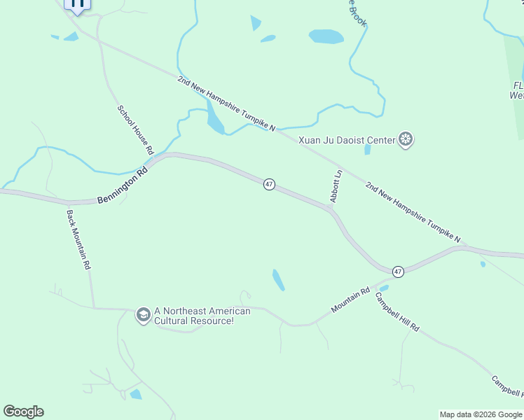map of restaurants, bars, coffee shops, grocery stores, and more near 1127 Bennington Road in Francestown