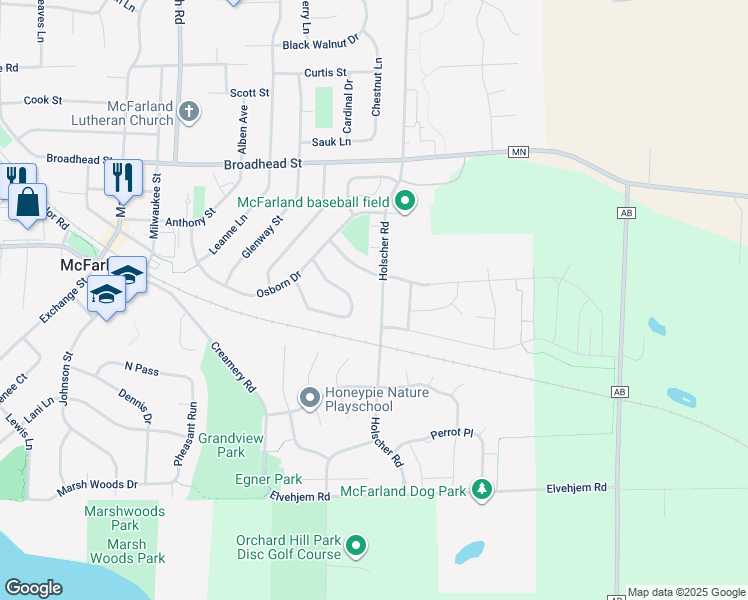 5944 Holscher Road, McFarland WI Walk Score
