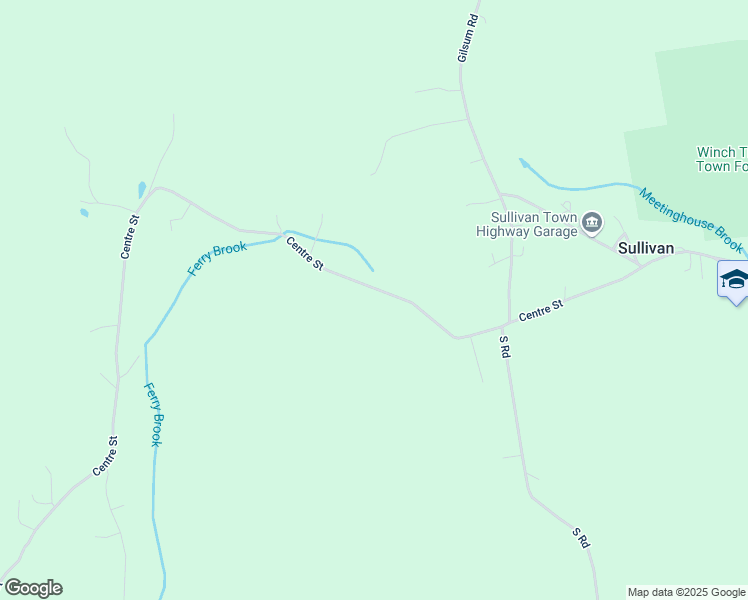 map of restaurants, bars, coffee shops, grocery stores, and more near 595 Centre Street in Sullivan