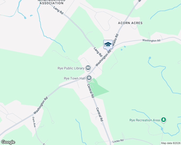 map of restaurants, bars, coffee shops, grocery stores, and more near 580 Washington Road in Rye