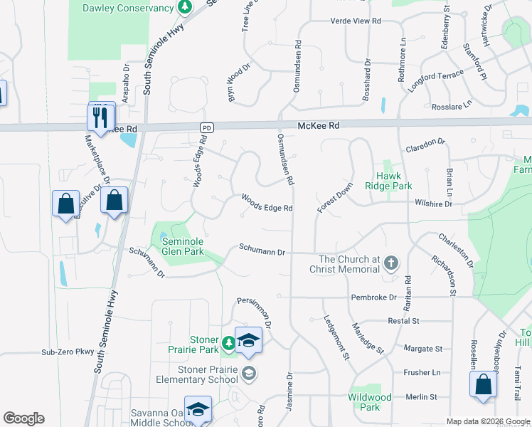 map of restaurants, bars, coffee shops, grocery stores, and more near 5838 Timber Land Circle in Fitchburg